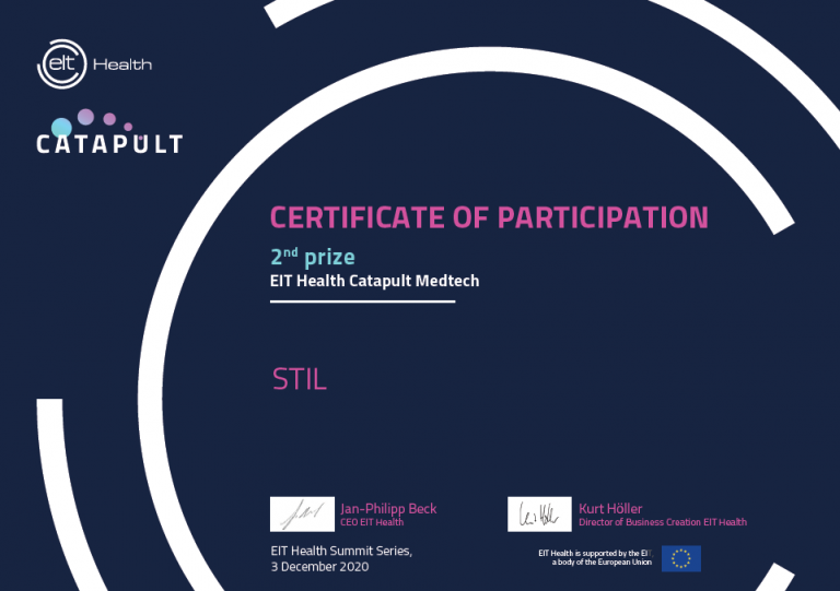 Tweede plaats EIT Health Catapult